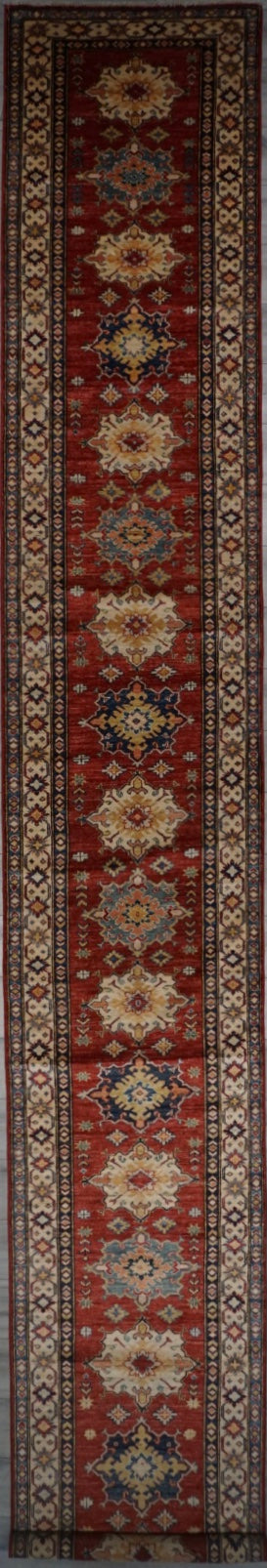 Pakistan Kazak Shirwan Hand Knotted Wool 3x20