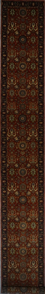 India Agra Hand Knotted Wool 3x20