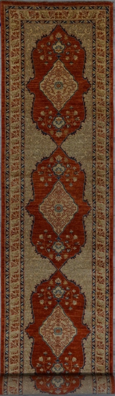 Pakistan Ziegler Hand Knotted Wool 3x17