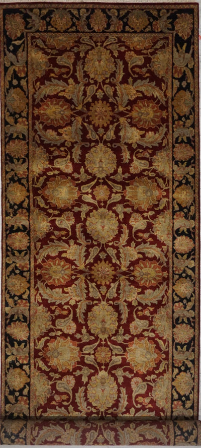 India Jaipur Hand Knotted Wool 5x18