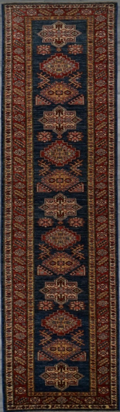 Pakistan Fine Kazak Shirwan Hand Knotted Wool 3x11