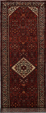 Persian Hamadan Hand Knotted Wool 4x15