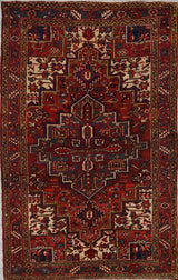Persian Old Heriz Hand Knotted Wool  5x8