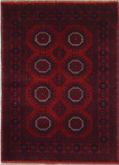 Afghanistan Turkmen Hand Knotted Wool 4x5