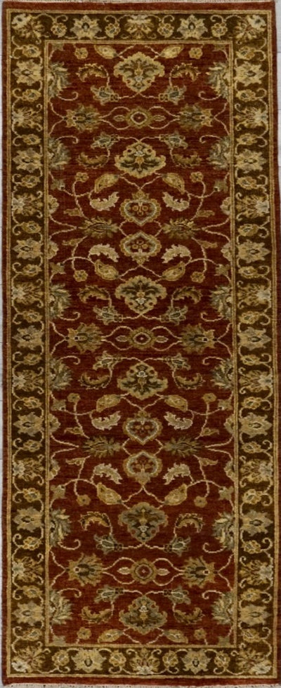 India Artisan Hand Knotted Wool 3x8