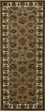 India Jaipur Hand Knotted Wool & Silk 3x8