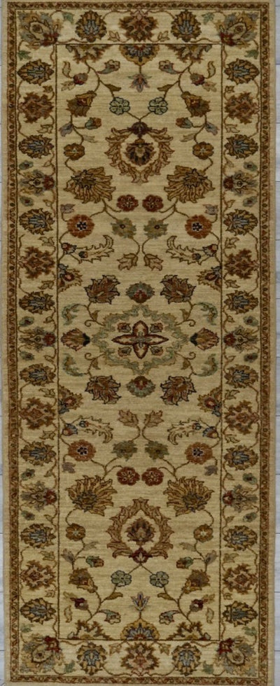 India Agra Hand Knotted Wool 3x9