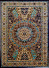 Persian Fine Tabriz Dome Art Silk Power Loom 7x10