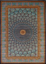 Persian Fine Tabriz Dome Art Silk Power Loom 7x10