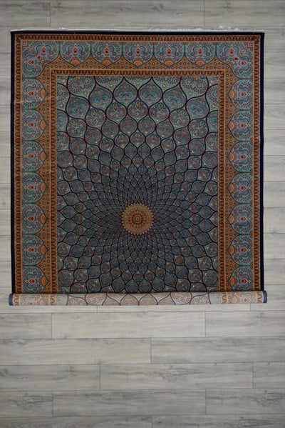 Persian Fine Tabriz Dome Art Silk Power Loom 7x10