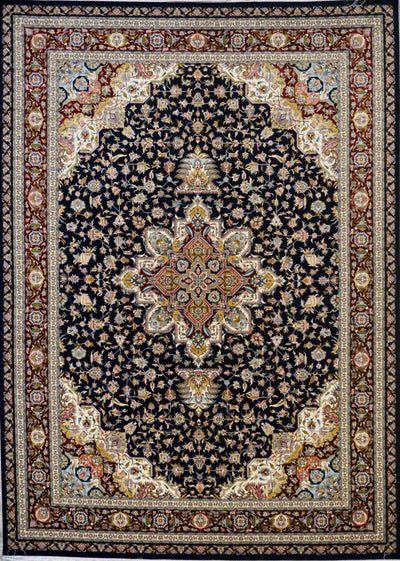 Persian Fine Kashan Art Silk Power Loom 8x11