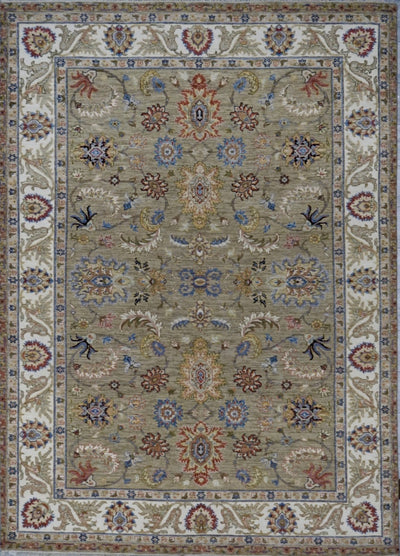 India Ziegler Hand Knotted Wool 6x9