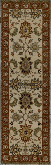 India Ziegler Hand Knotted Wool 3x8