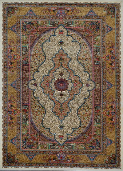 Persian Fine Tabriz Jamshdi Power Loom Silk 5x7