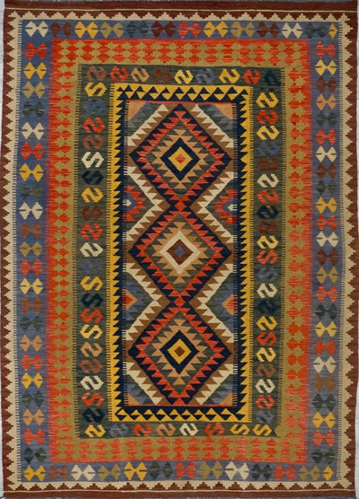 Afghanistan Killim Hand Woven Wool 5x8