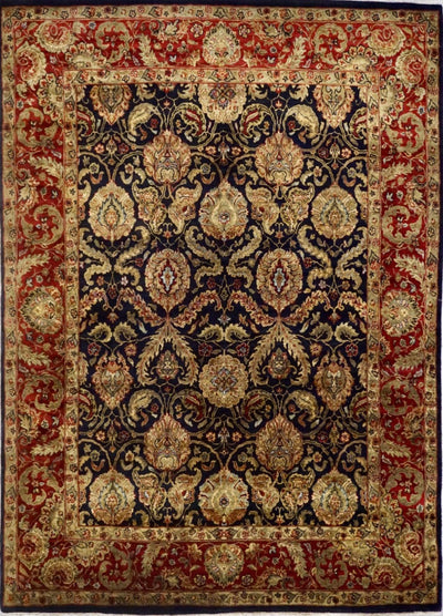 India Jaipur Hand Knotted Wool 8x10