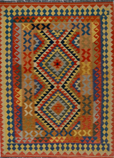 Afghanistan Killim Hand Woven Wool 5x8