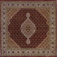 India Tabriz Mahi Hand Knotted Wool & Silk