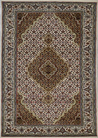 India Tabriz Mahi Hand Knotted Wool & Silk 3x6