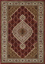 India Tabriz Mahi Hand Knotted Wool & Silk 3x5