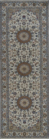 India Nain Hand Knotted Wool & Silk 3x18