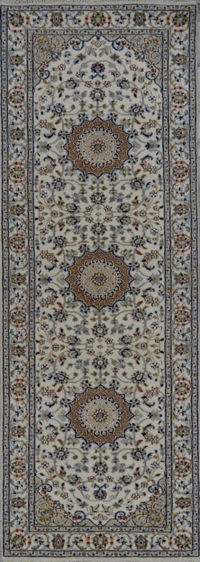 India Nain Hand Knotted Wool & Silk 3x18