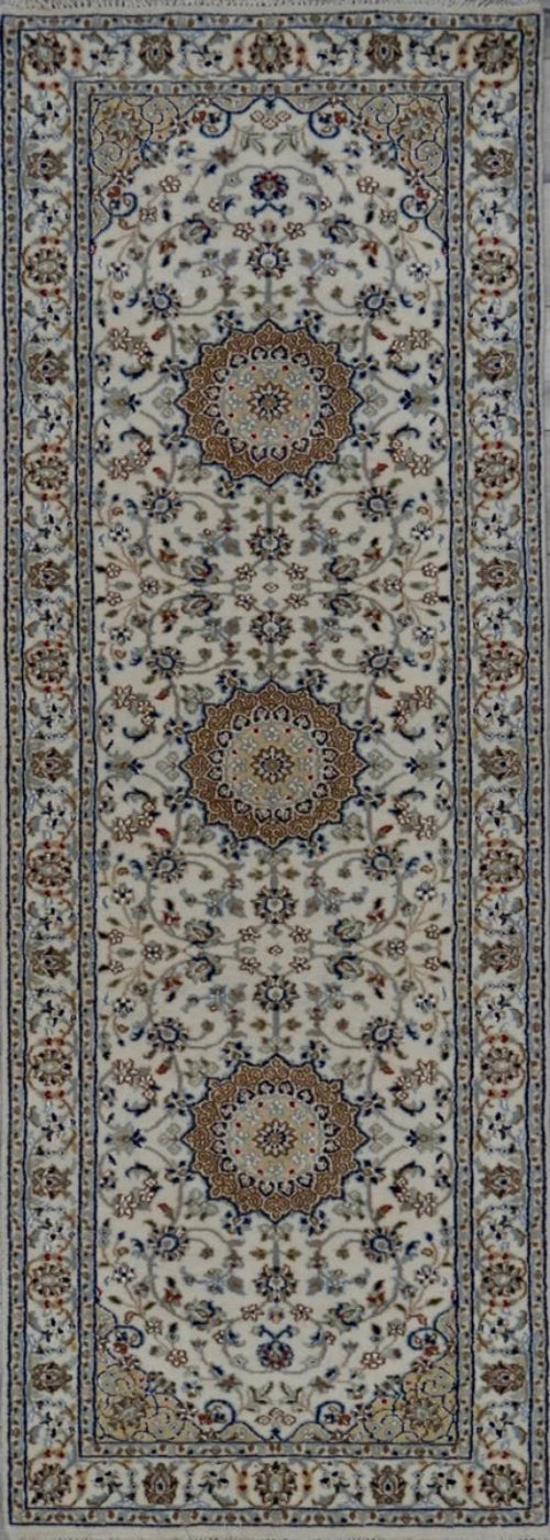 India Nain Hand Knotted Wool & Silk 3x18