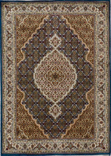 India Tabriz Mahi Hand Knotted Wool & Silk 4x6