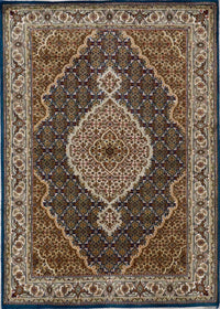 India Tabriz Mahi Hand Knotted Wool & Silk 4x6