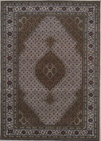 India Tabriz Hand Knotted Wool & Silk 6x9