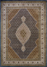 India Tabriz Mahi Hand Knotted Wool 9x12