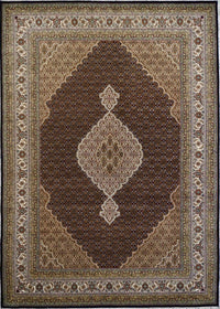 India Tabriz Mahi Hand Knotted Wool 8x11