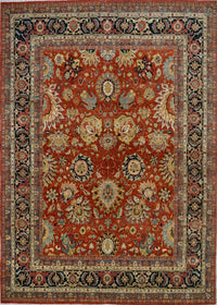 India Ziegler Serapi Hand Knotted Wool 8x10