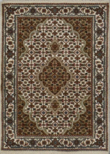 India Tabriz Mahi Hand Knotted Wool 2x3