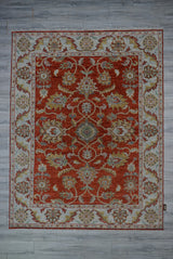 India Oushak Hand Knotted Wool 8x10