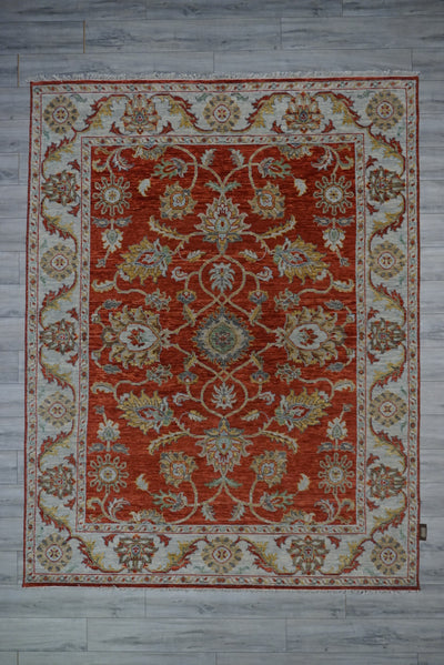 India Oushak Hand Knotted Wool 8x10