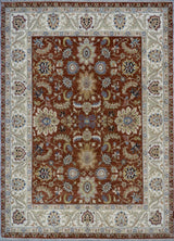 India Ziegler Hand Knotted Wool 8x10