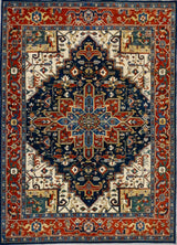 Pakistan Heriz Hand Knotted Wool 8x10