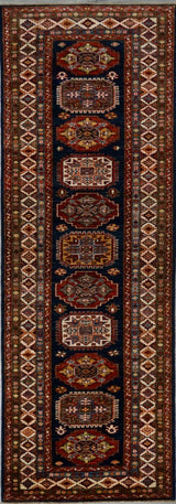 Pakistan Super Kazak Hand Knotted Wool 3x10