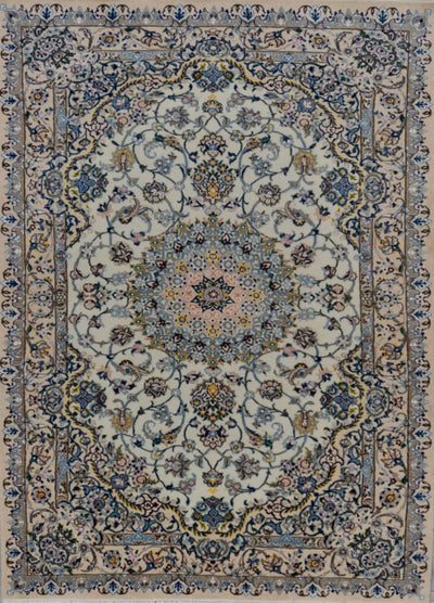 Persia Nain Hand Knotted Wool & Silk 5x8