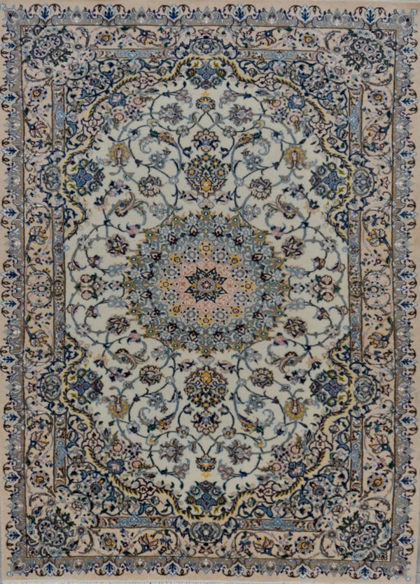 Persia Nain Hand Knotted Wool & Silk 5x8