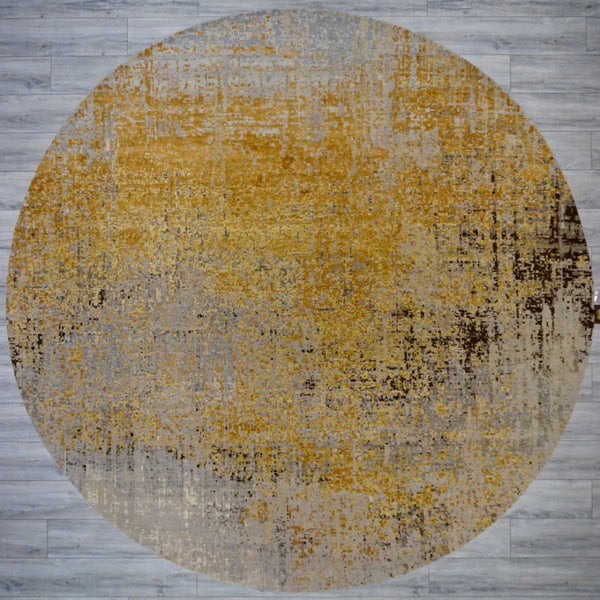 India Fine Texture Hand Knotted Wool & Silk 10x10