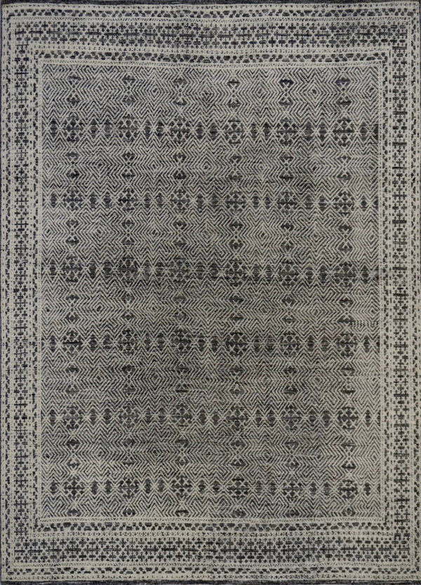 India Modern Morocco Hand Knotted Wool 8x10