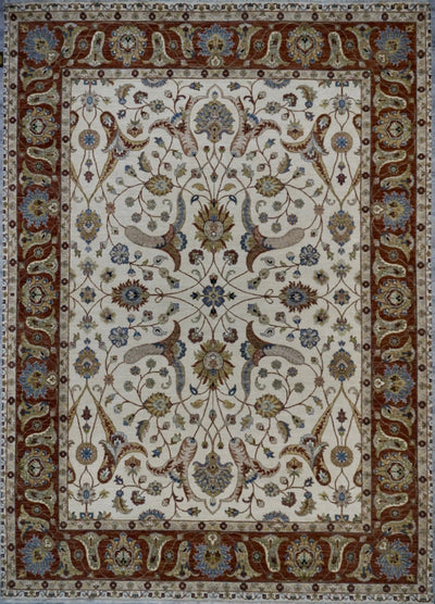 India Ziegler SultanAbad Hand Knotted Wool 9x12