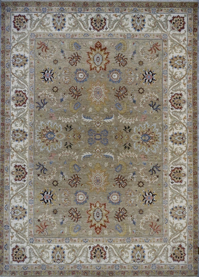 India Ziegler SultanAbad Hand Knotted Wool 9x12