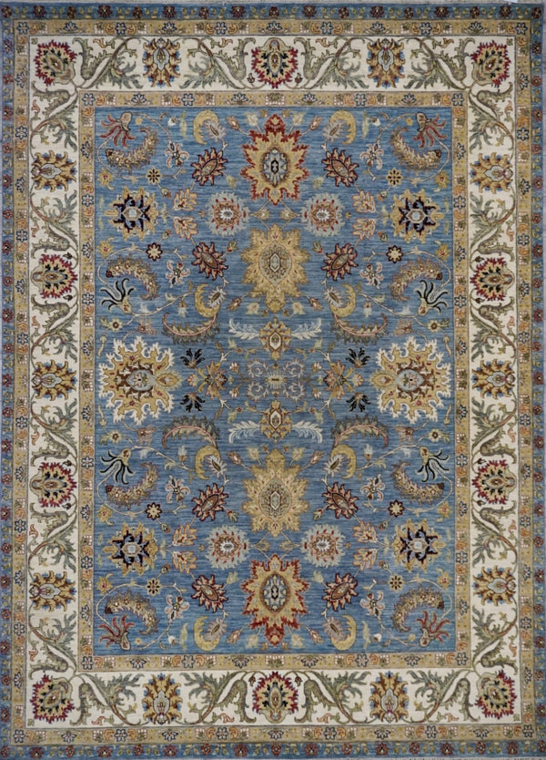 India Ziegler SultanAbad Hand Knotted Wool 9x12