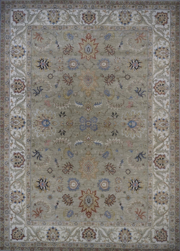 India Ziegler SultanAbad Hand Knotted Wool 10x14