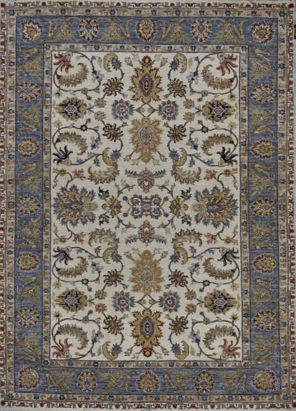 India Ziegler SultanAbad Hand Knotted Wool 6x9