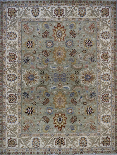India Ziegler SultanAbad Hand Knotted Wool 9x12