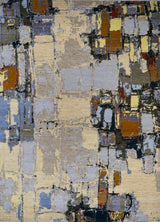 India Modern HDFR Hand Knotted Wool 9x12